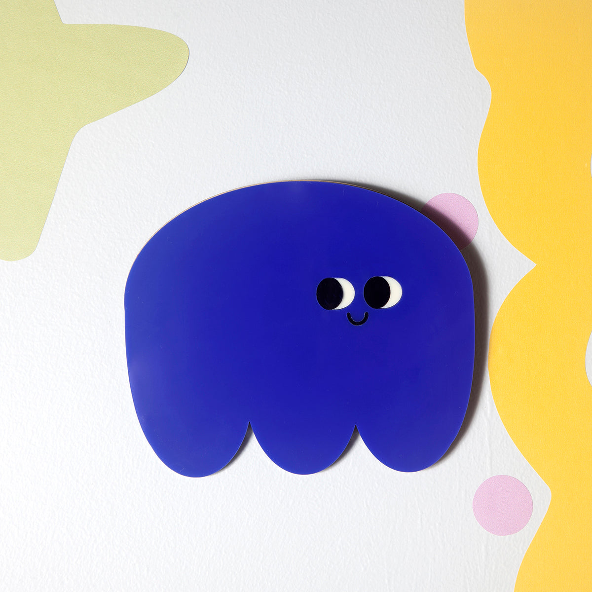 Ken Wall / Magnet smile in Gloss Deep Blue-Little Fish Co.