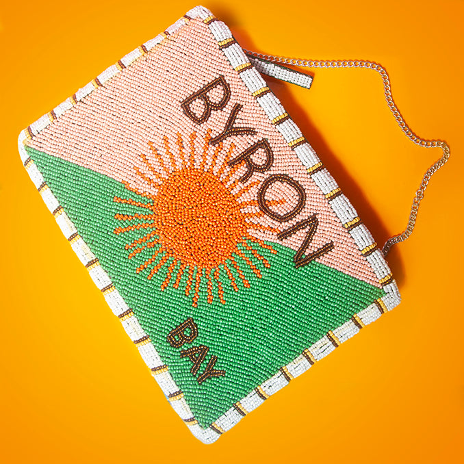 Byron Bay beaded clutch bag – Little Fish - Main Image