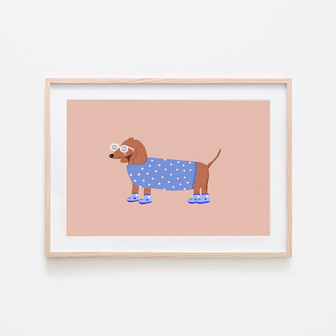 Sausage dog print-Little Fish Co.