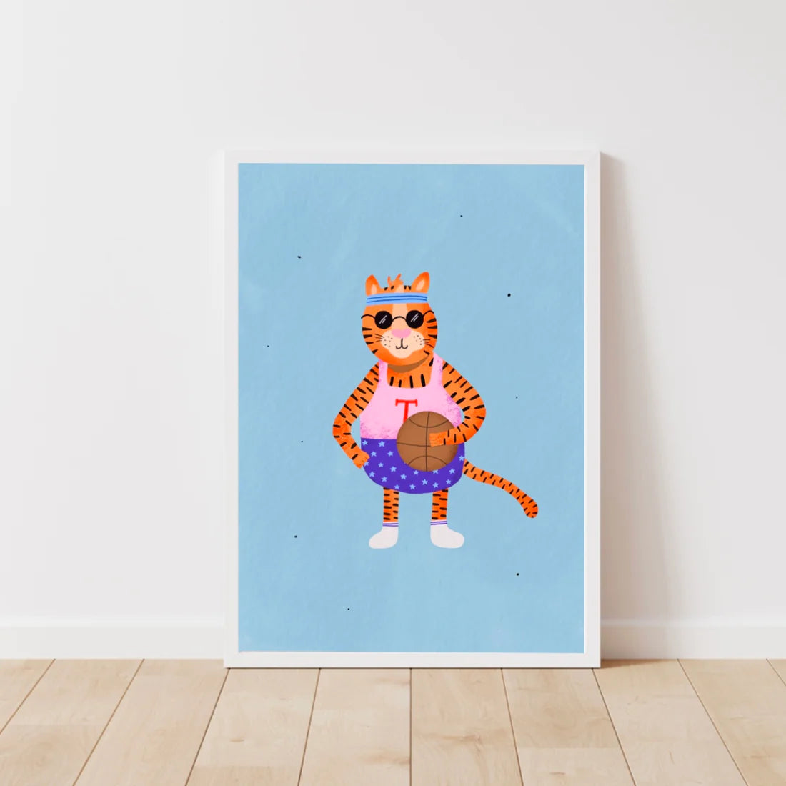 Tiger basketball Print-Top 30 Art-Little Fish Co.