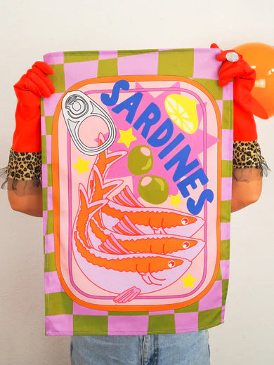 Sardine Tea towel-Top 30 Decor-Little Fish Co.