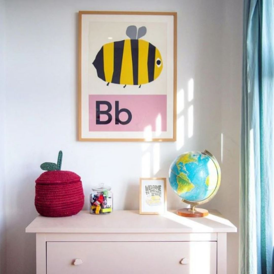 B is for Bee Kids Bedroom Poster – Little Fish - Main Image