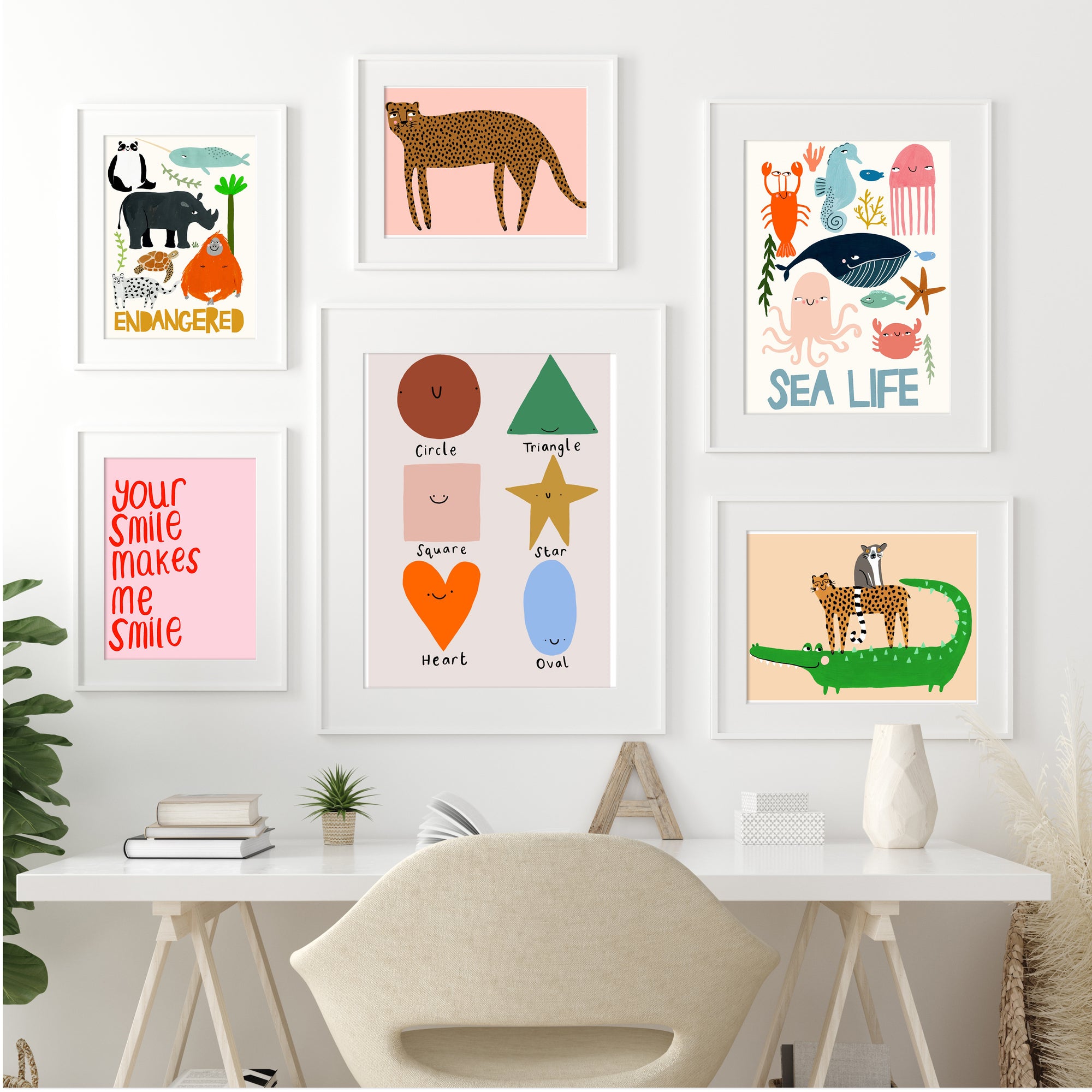 How to create a gallery wall in a nursery or child's room