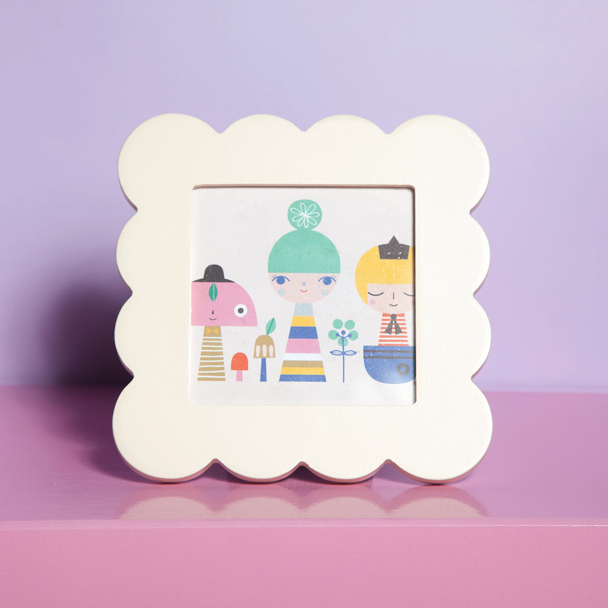 Beige Petal Frame Small-New Arrivals-Little Fish Co.