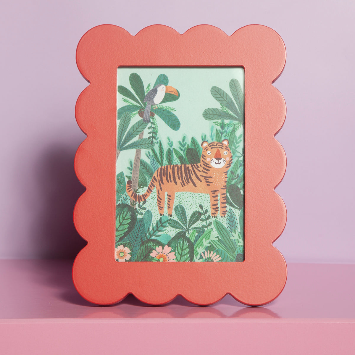 Red Petal Frame Large-New Arrivals-Little Fish Co.