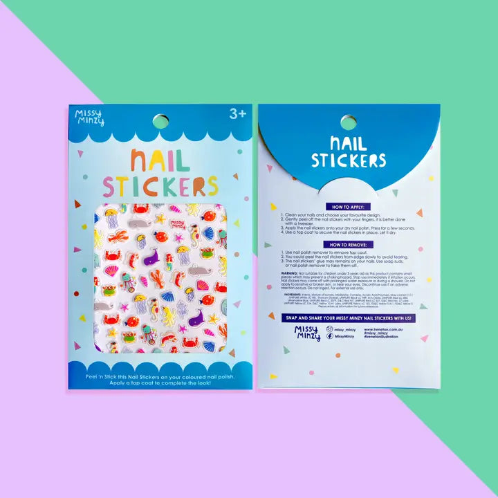 Ocean friends Nail stickers-Little Fish Co.