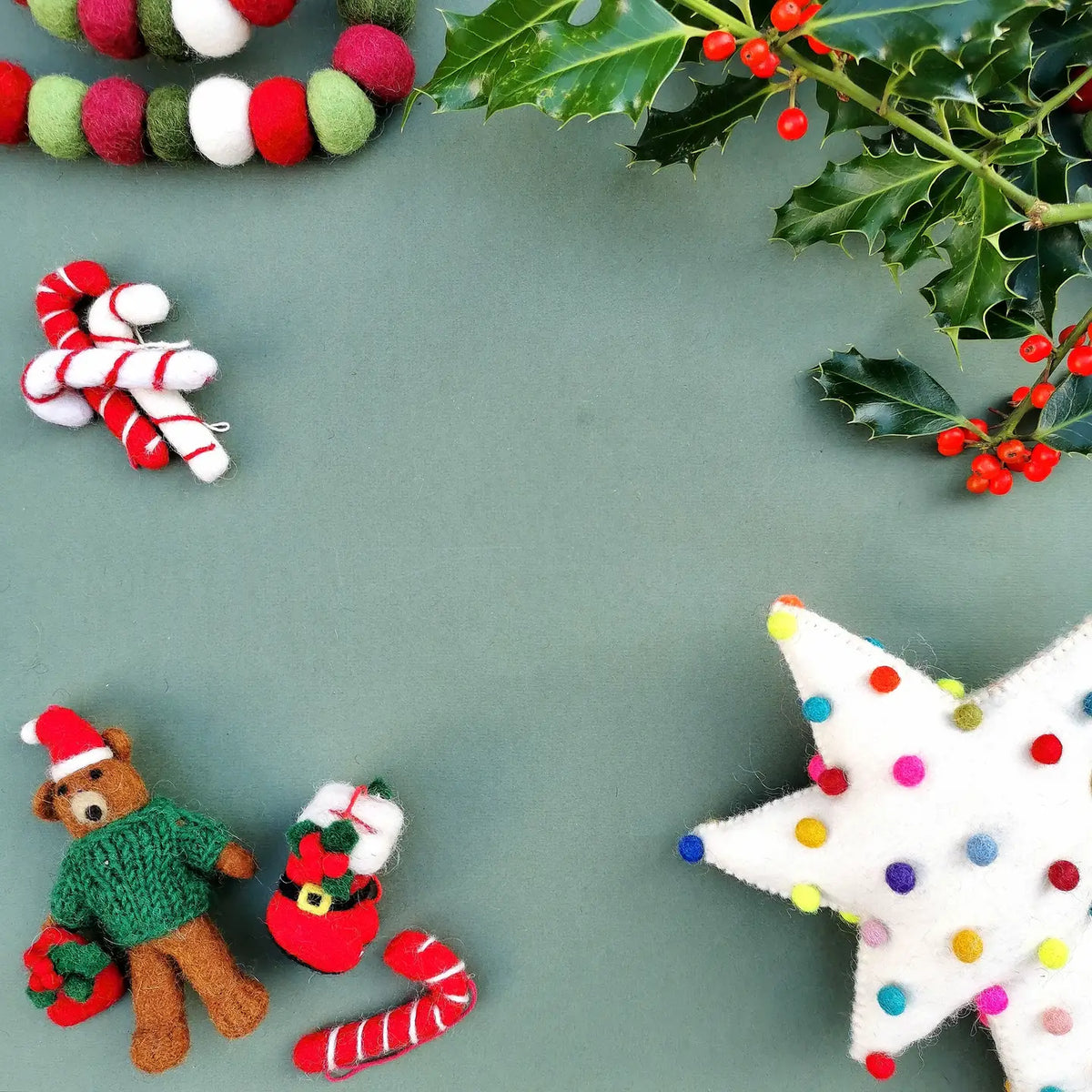 Handmade felt Star Tree Topper