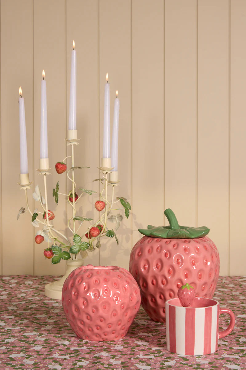 Pink Strawberry Vase-Top 30 Decor-Little Fish Co.