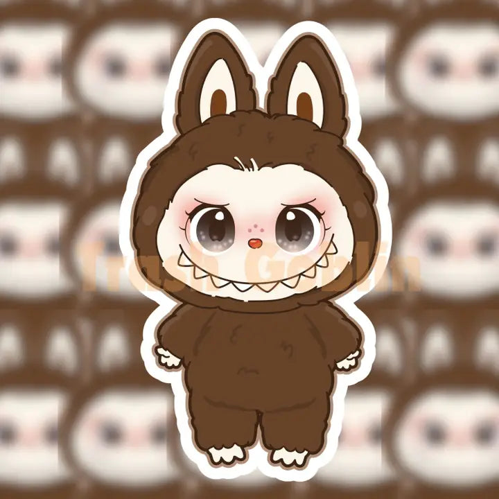 Secret Brown Labubu Vinyl Sticker-Top 30 Stationary-Little Fish Co.