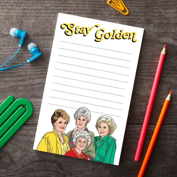 Stay Golden Girls notepad-Little Fish Co.