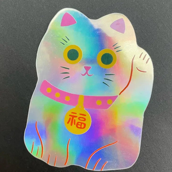 Lucky Cat sticker-Top 30 Stationary-Little Fish Co.