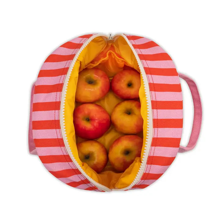 Machine washable Zipper lunch bag - Awning Stripe-Little Fish Co.