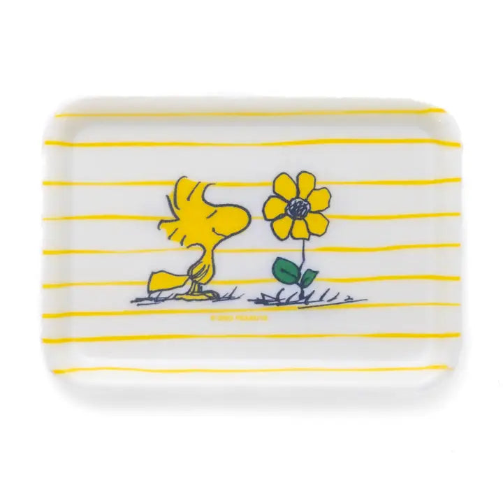 3P4 X Peanuts® - Woodstock Flower Vintage-Style Tray-Little Fish Co.