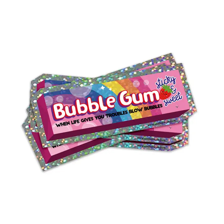 Glitter sticker - bubblegum-New Arrivals 2025-Little Fish Co.