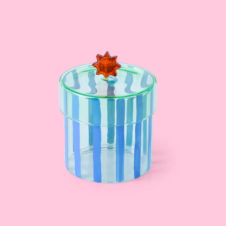 small Glass star Storage Jar-Little Fish Co.