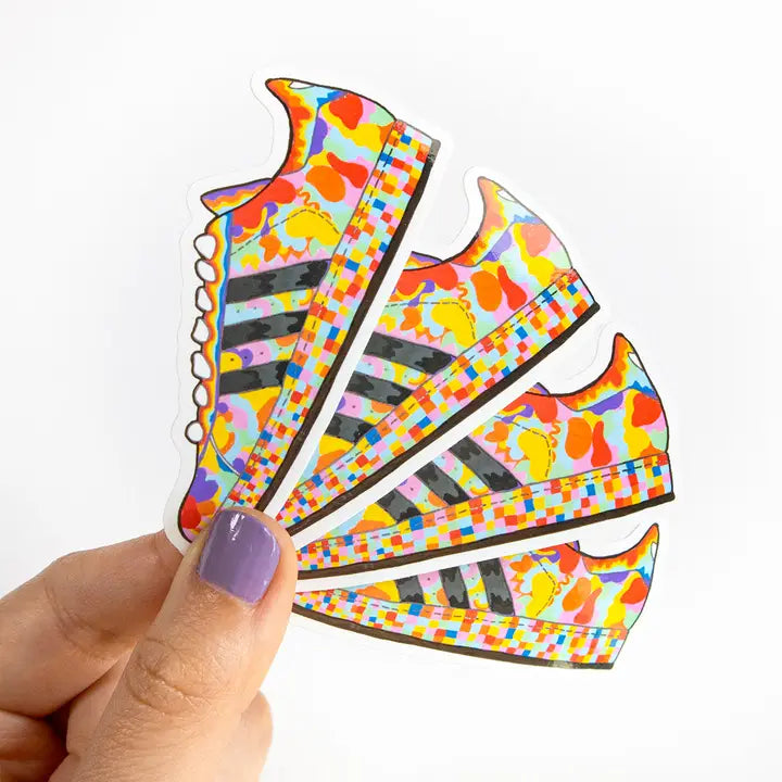 Rainbow sneaker sticker-New Arrivals 2025-Little Fish Co.