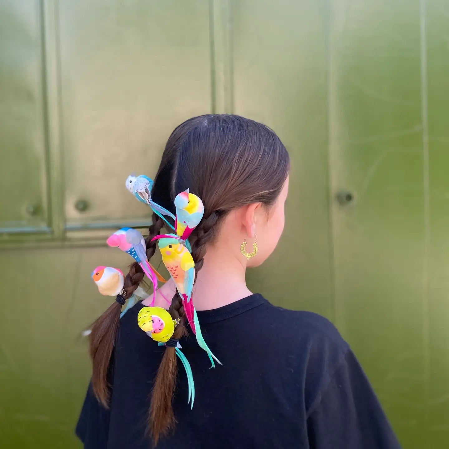 Feather Bird clip on decoration - 1 piece-Little Fish Co.