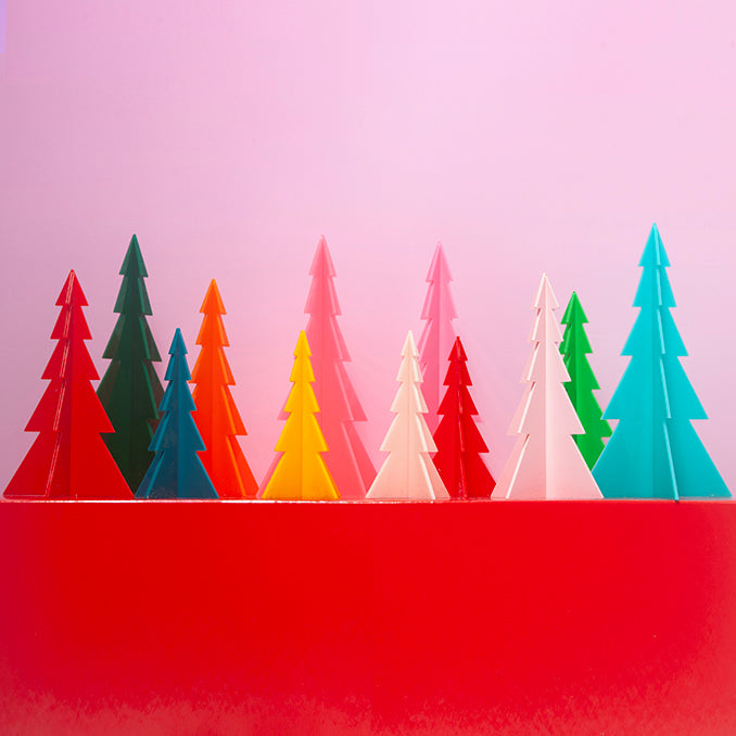 Medium Single Acrylic Tree - Various Colours-Decor-Little Fish Co.