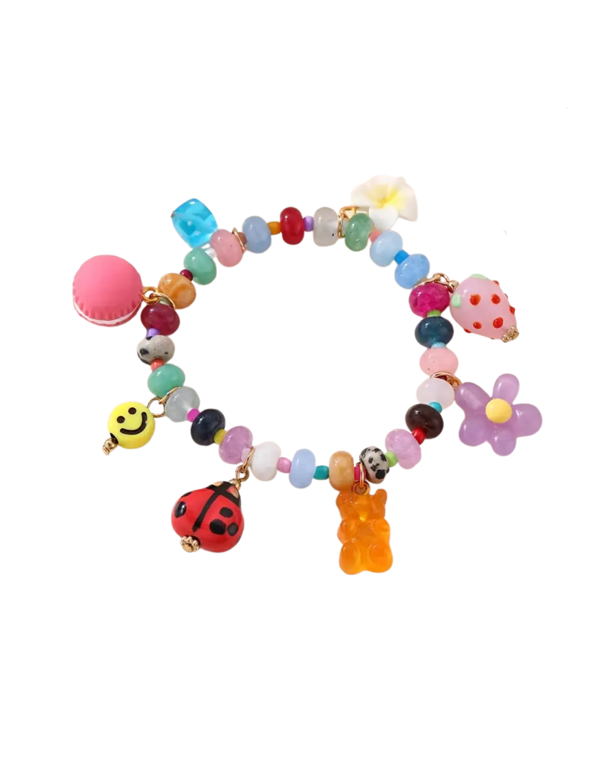 The " Charmer" Glass beaded charm bracelet - styles various
