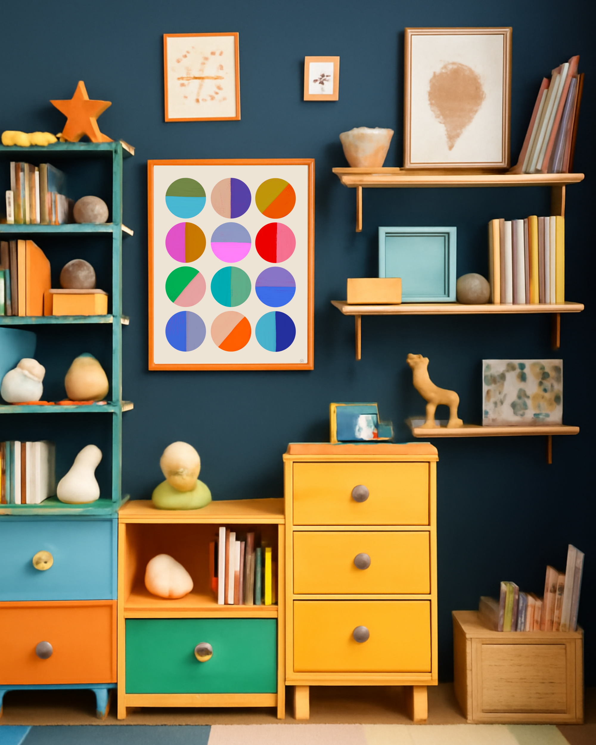 Colour block - Vicky Barone-Art-Little Fish Co.