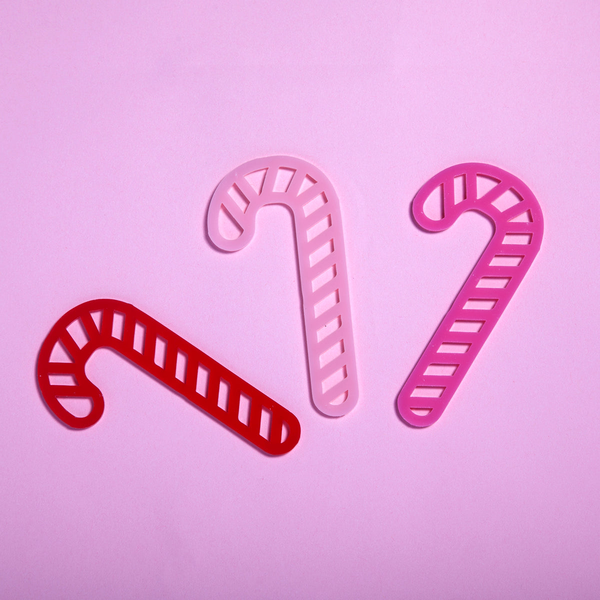 Acrylic Candy Cane Gift Topper Set-Fun-Little Fish Co.
