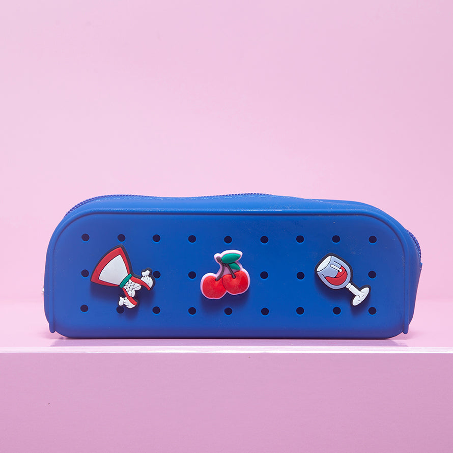 Holey Moley Pencil Case - Royal Blue-New Arrivals-Little Fish Co.