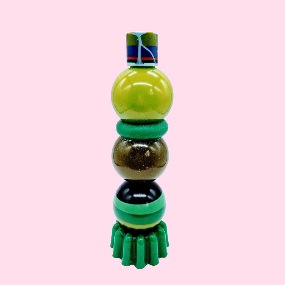 Totem Candle Holder # 10 - Colour is one of a kind-Little Fish Co.
