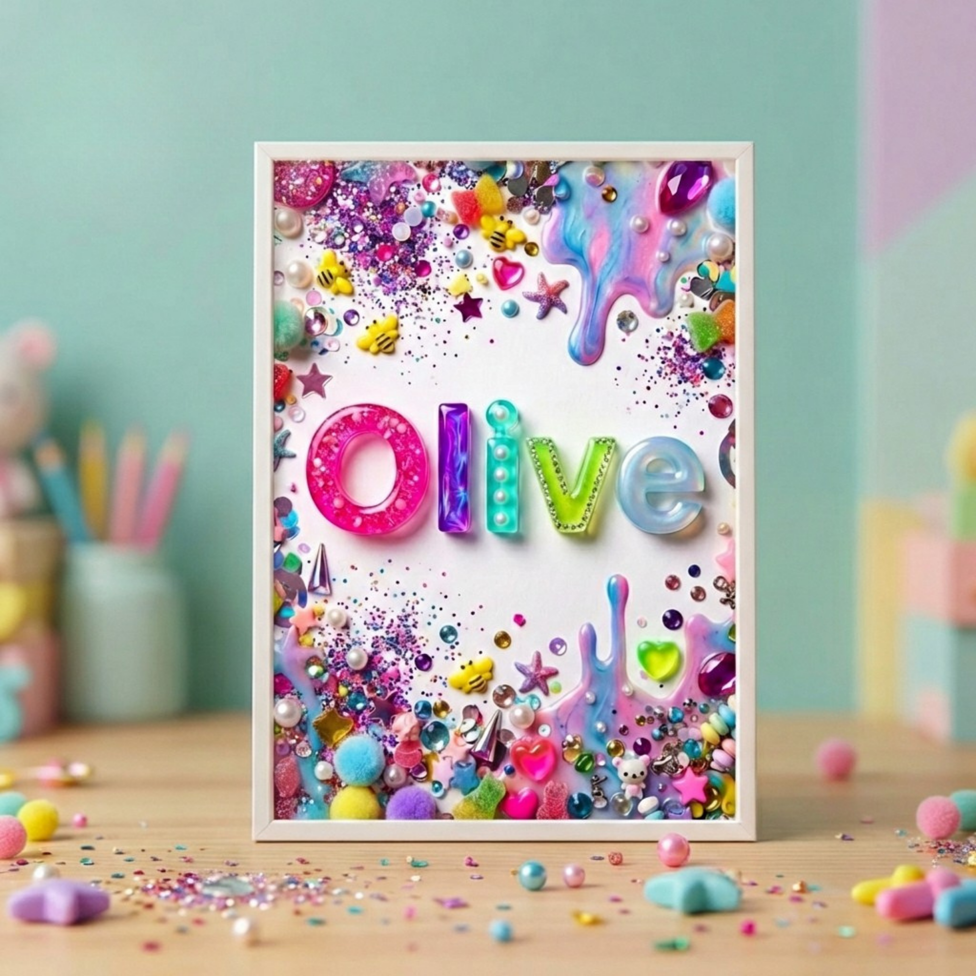 Personalized name Collage Print-Top 30 Art-Little Fish Co.