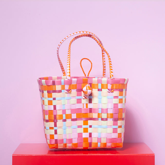 Small recycled plastic basket-Little Fish Co.