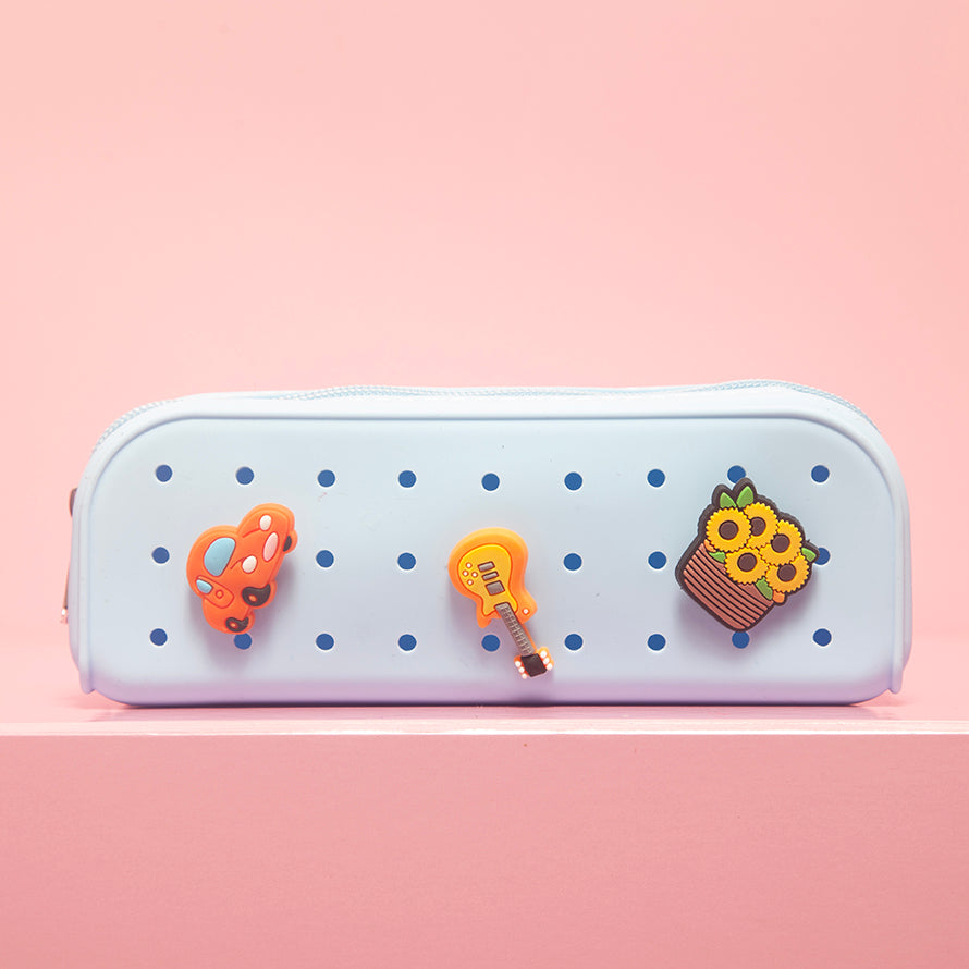 Holey Moley Pencil Case - Baby Blue-New Arrivals-Little Fish Co.