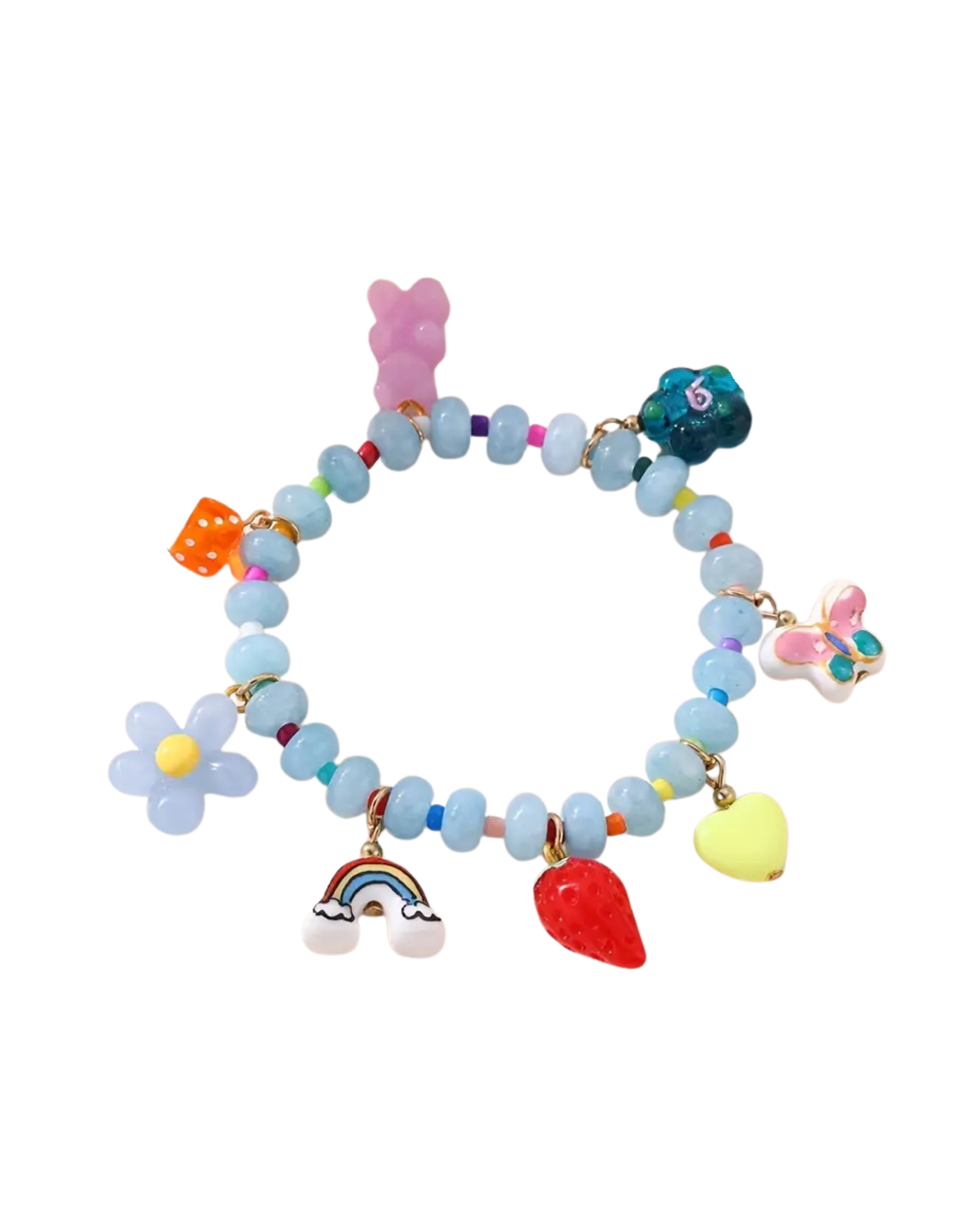 The " Charmer" Glass beaded charm bracelet - styles various
