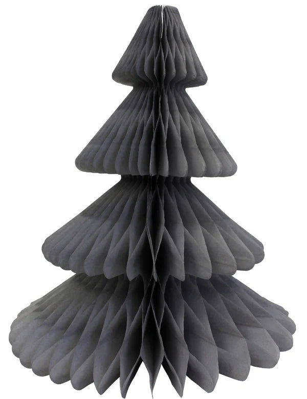 12 inch Honeycomb Paper Christmas tree - Grey-Little Fish Co.