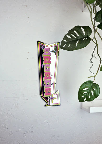 Retro Arcade Mirror small Green / Pink-Fun-Little Fish Co.