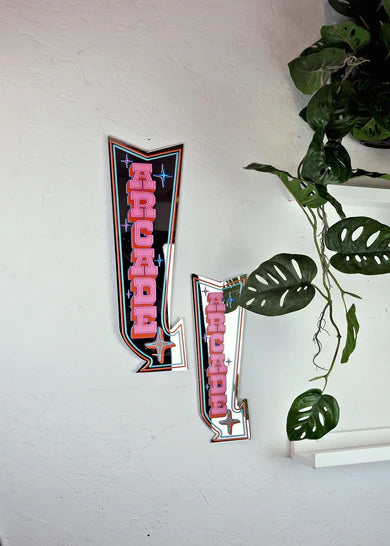 Retro Arcade Mirror Small Blue / Red-New Arrivals 2025-Little Fish Co.
