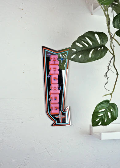 Retro Arcade Mirror Small Blue / Red-New Arrivals 2025-Little Fish Co.