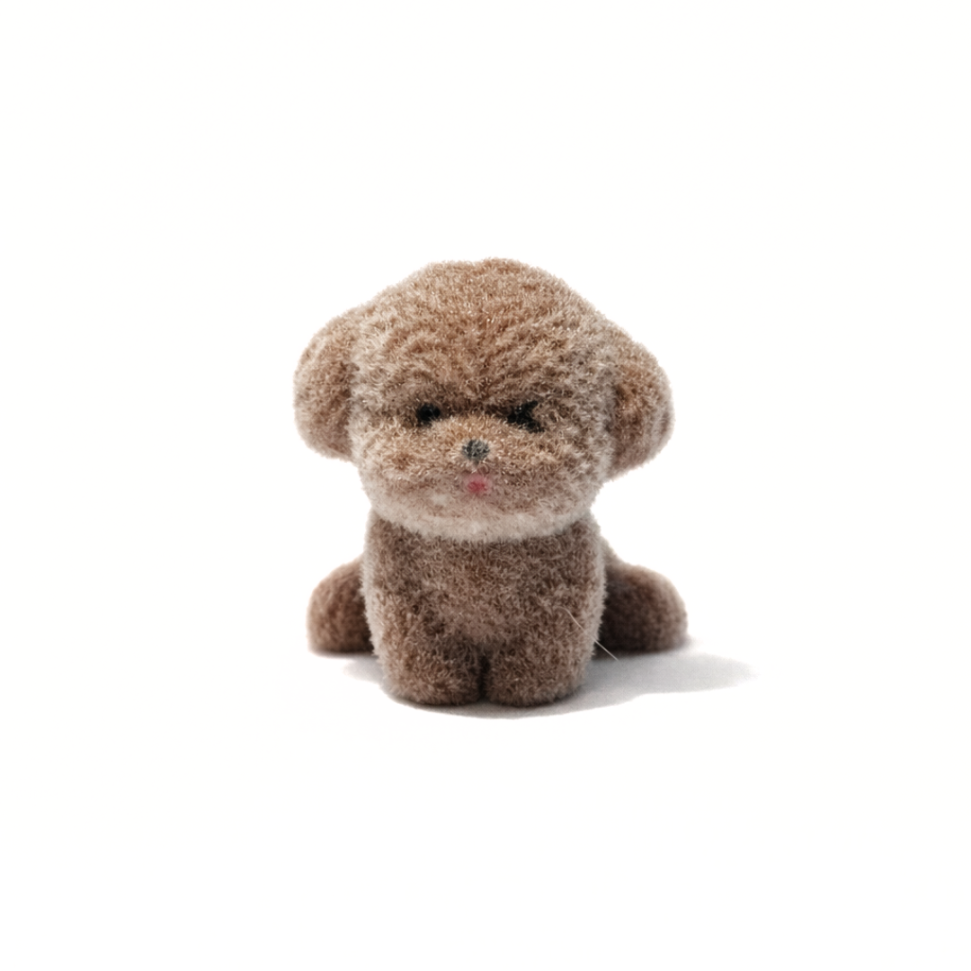 Miniature Flocked Fuzzy Puppy-Fun-Little Fish Co.