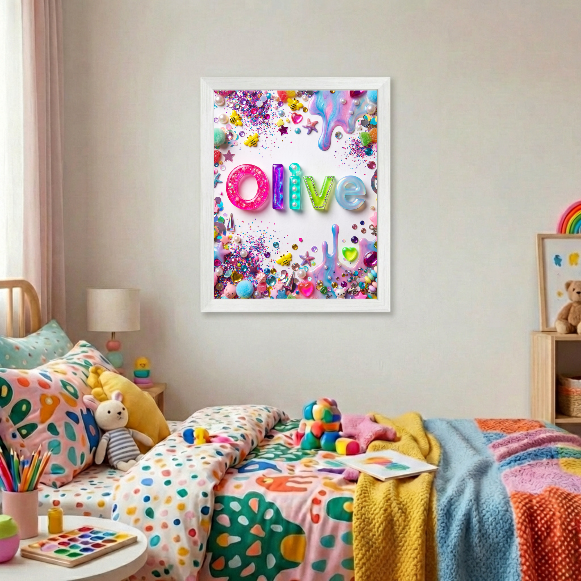 Personalized name Collage Print-Top 30 Art-Little Fish Co.
