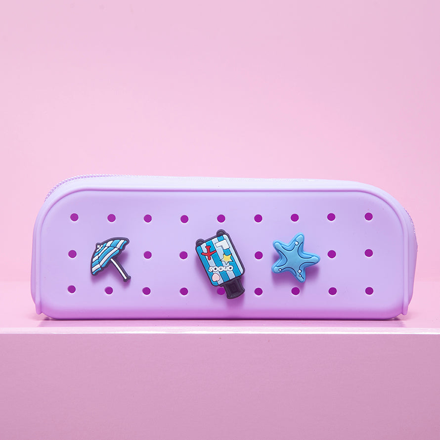 Holey Moley Pencil Case - Lilac-top 30 back to school-Little Fish Co.