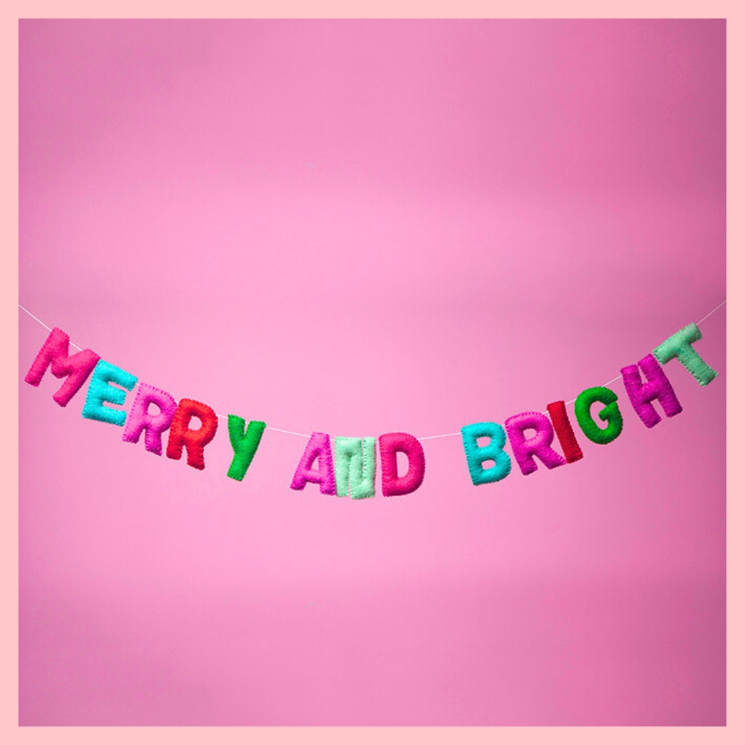 Merry and Bright Garland - Peppermint-Fun-Little Fish Co.