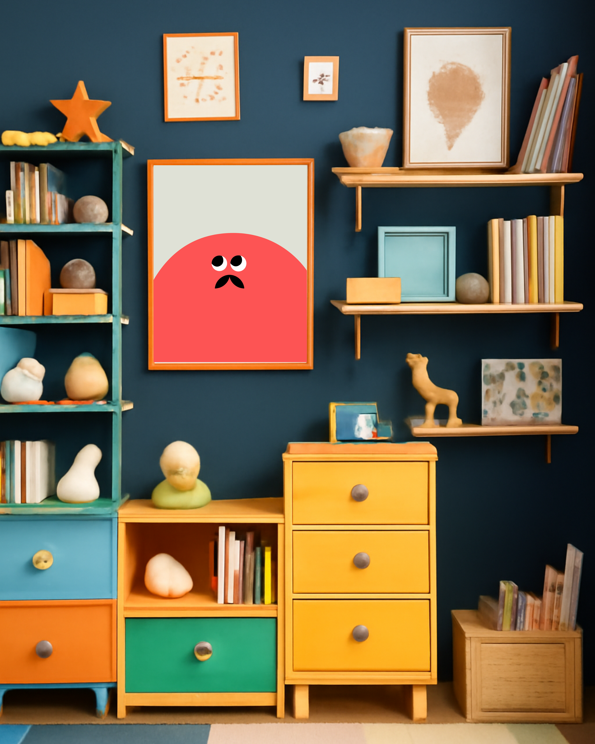 Monsieur - Art print - colors available-Art-Little Fish Co.
