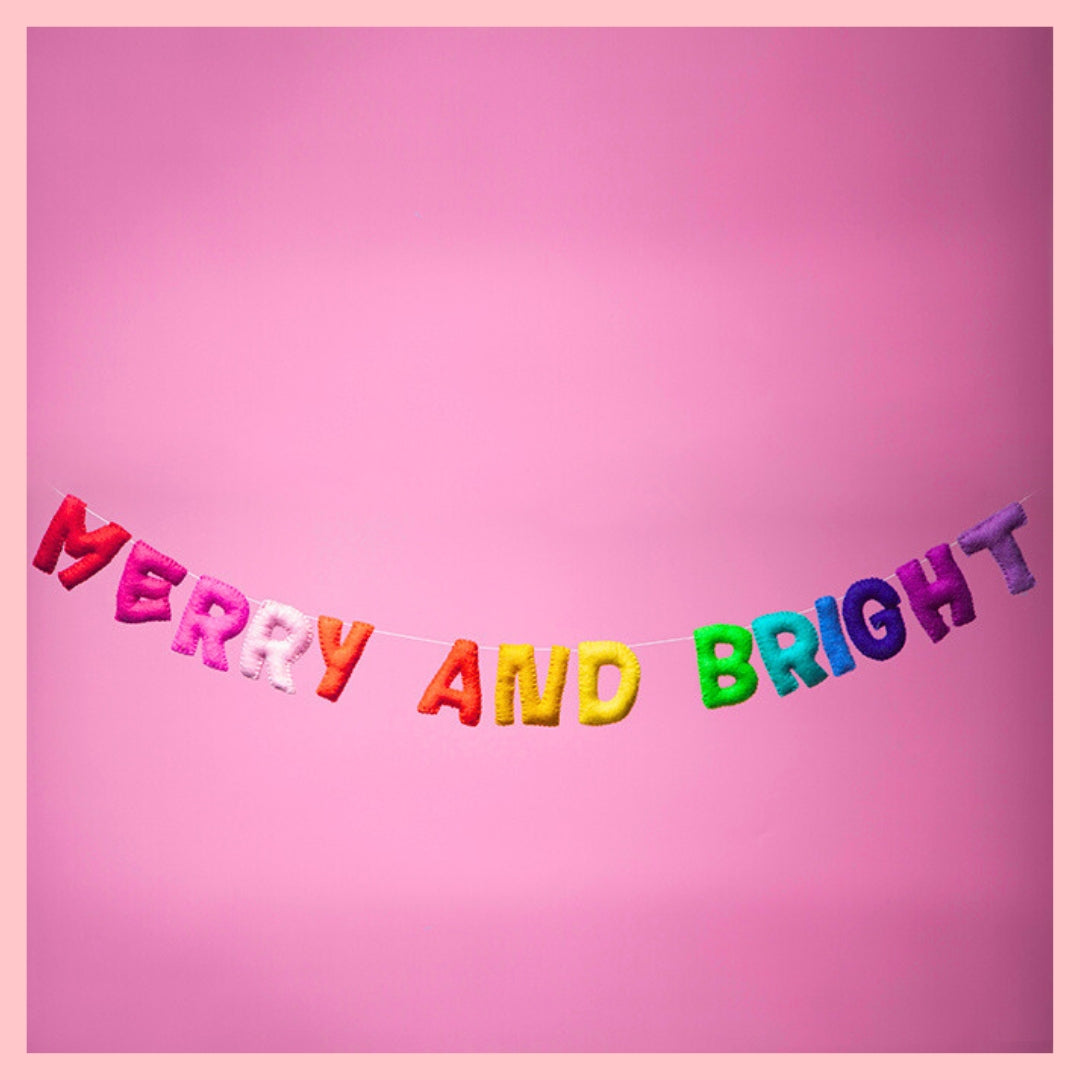 Merry and Bright Garland - Freckle-Top 30 Christmas-Little Fish Co.