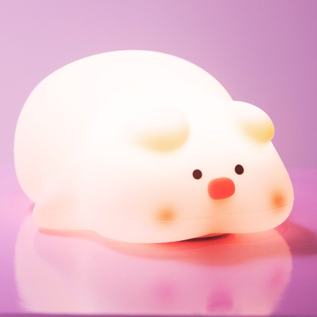 Relaxed Piggy Silicon night light-Top 30 Decor-Little Fish Co.