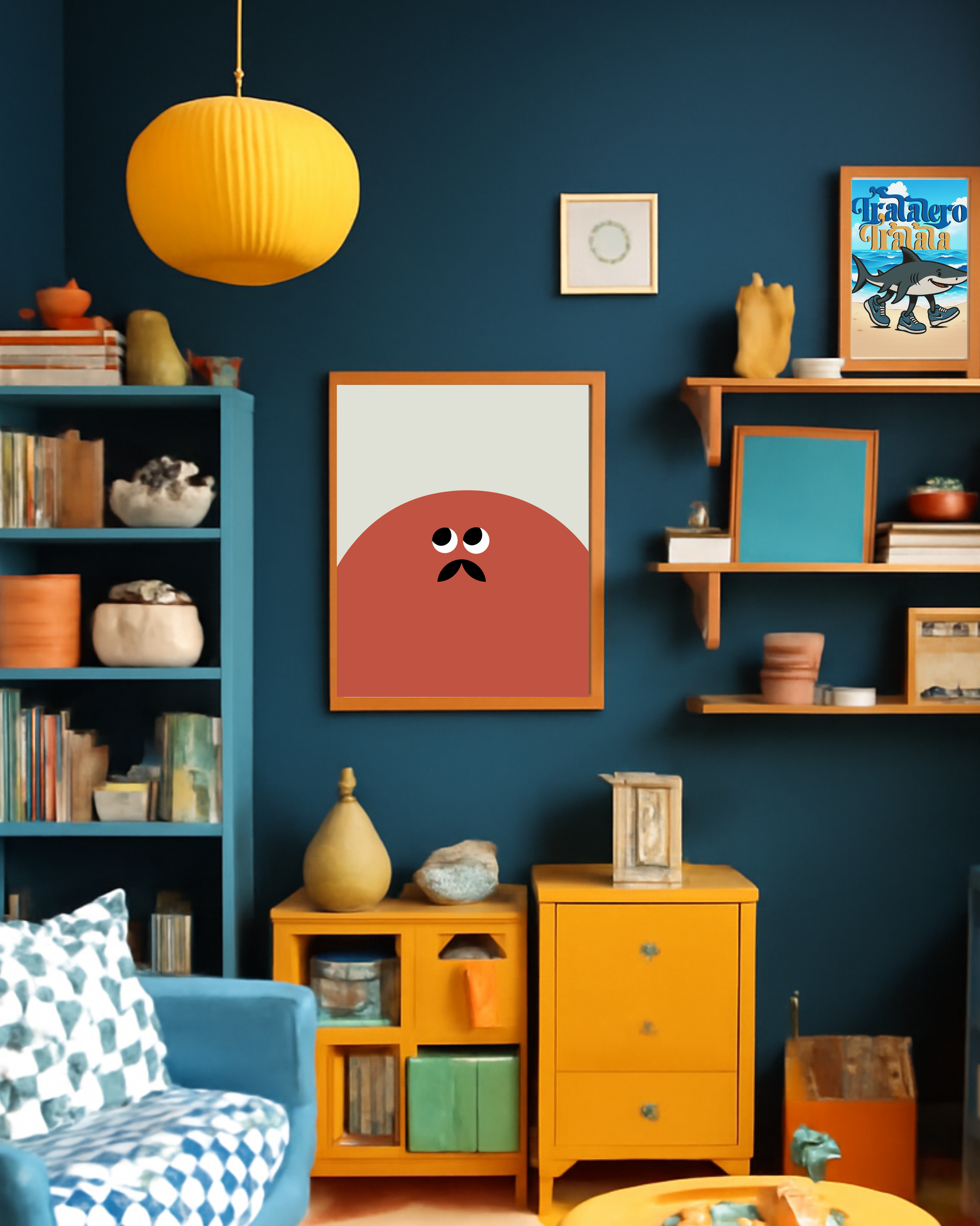 Monsieur - Art print - colors available-Art-Little Fish Co.