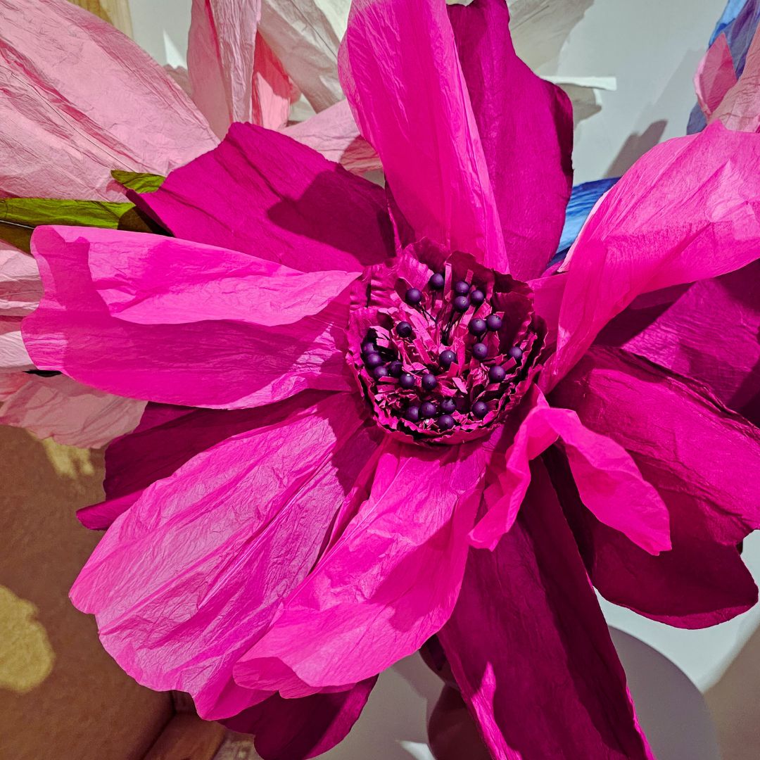 Moonlight Paper Flower -Magenta-Little Fish Co.