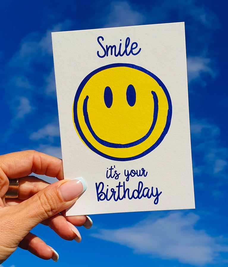 Smile It's Your Birthday Postcard-New Arrivals 2025-Little Fish Co.