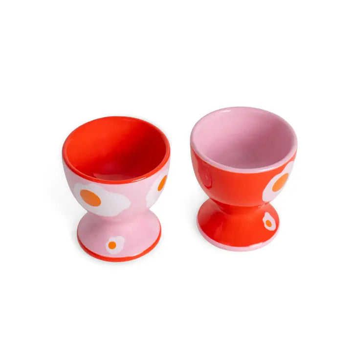 Set of 2 Cups Pink / Red