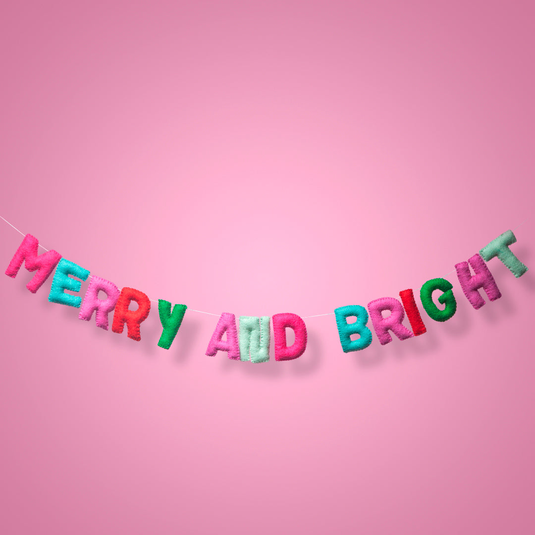 Merry and Bright Garland - Peppermint-Fun-Little Fish Co.