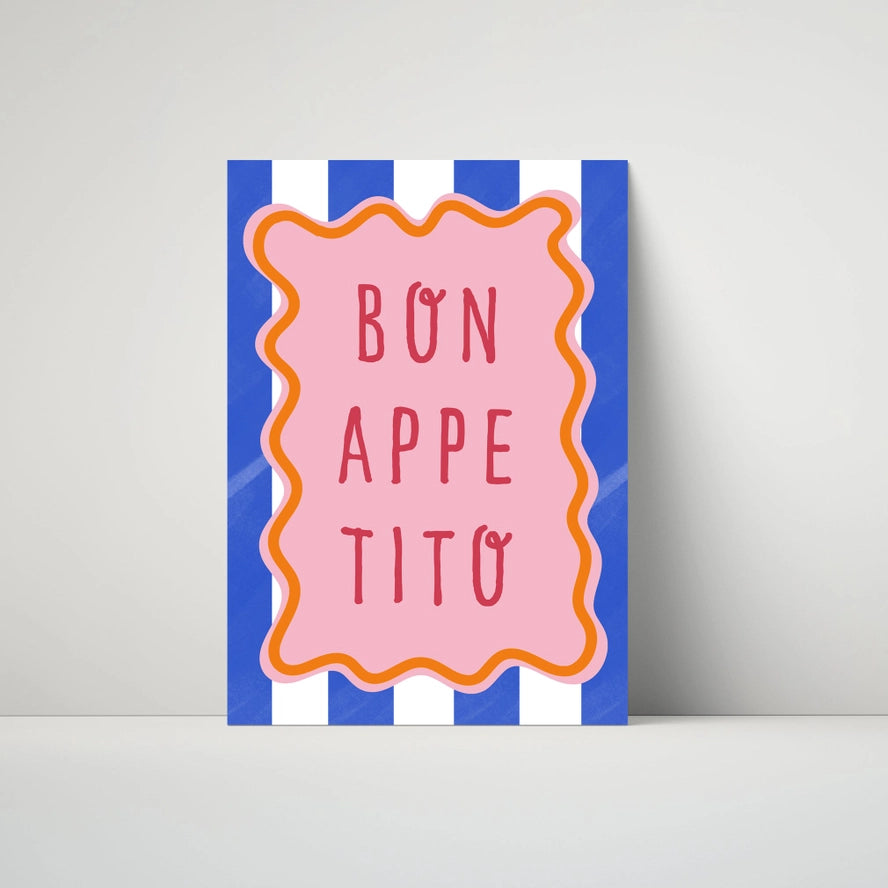 Bon Appetito tea towel-New Arrivals 2025-Little Fish Co.