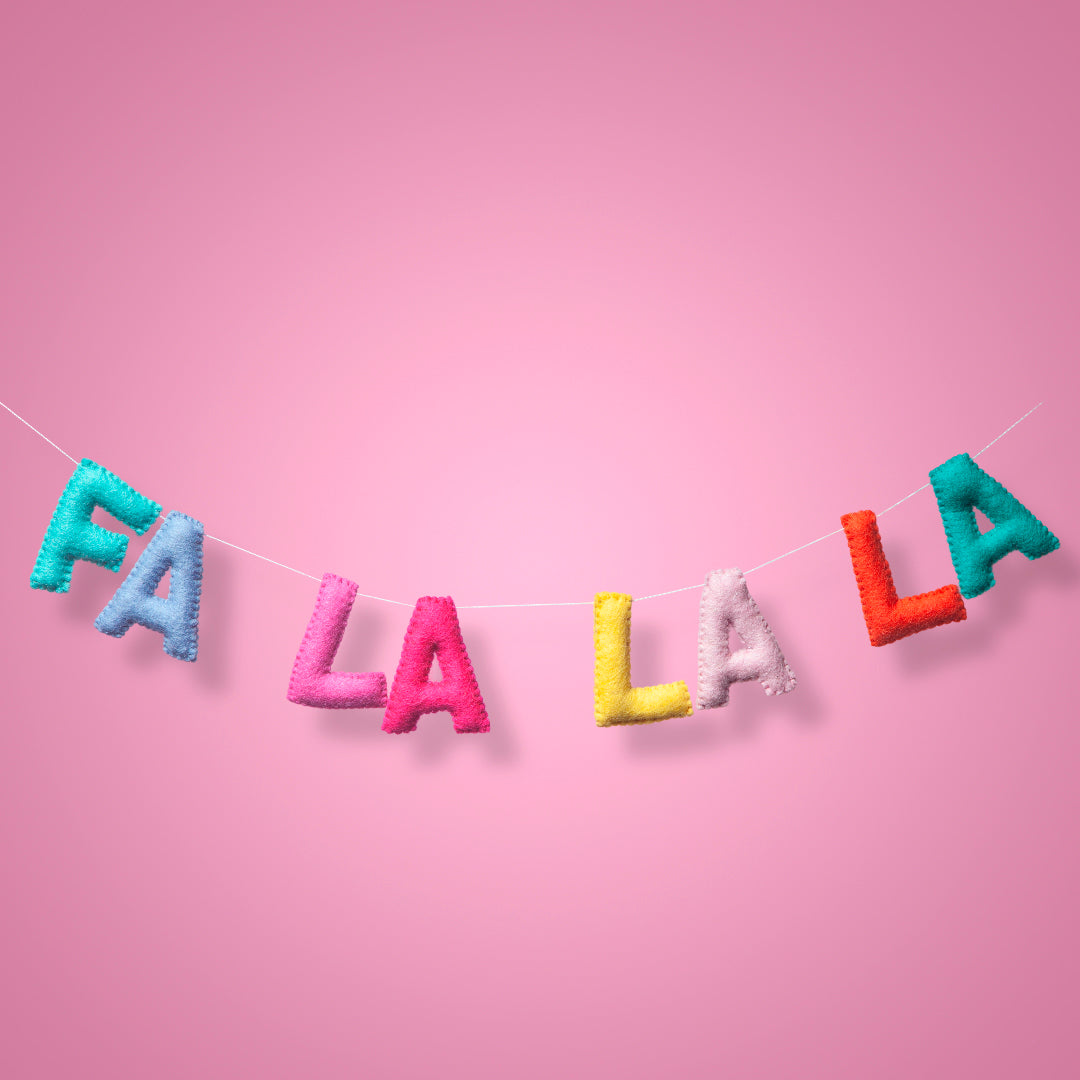 Fa La La La Garland - Lollie-Fun-Little Fish Co.