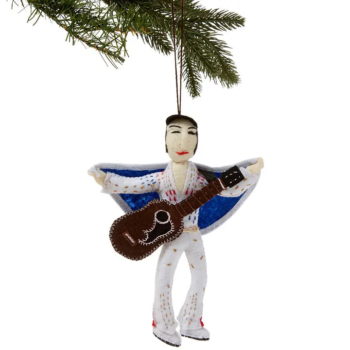 Elvis felt Ornament-Top 30 Christmas-Little Fish Co.